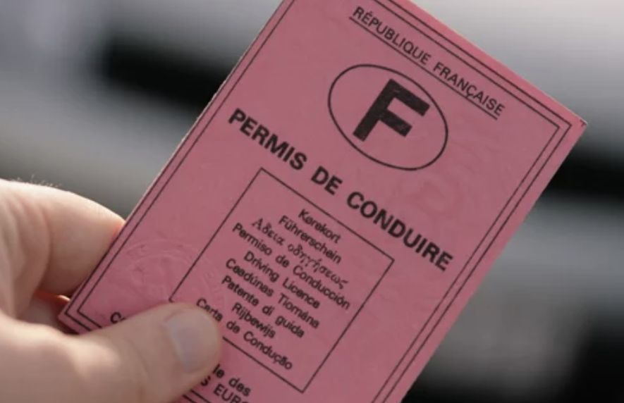 Illustration d'un permis de conduire